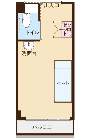 1人部屋間取り